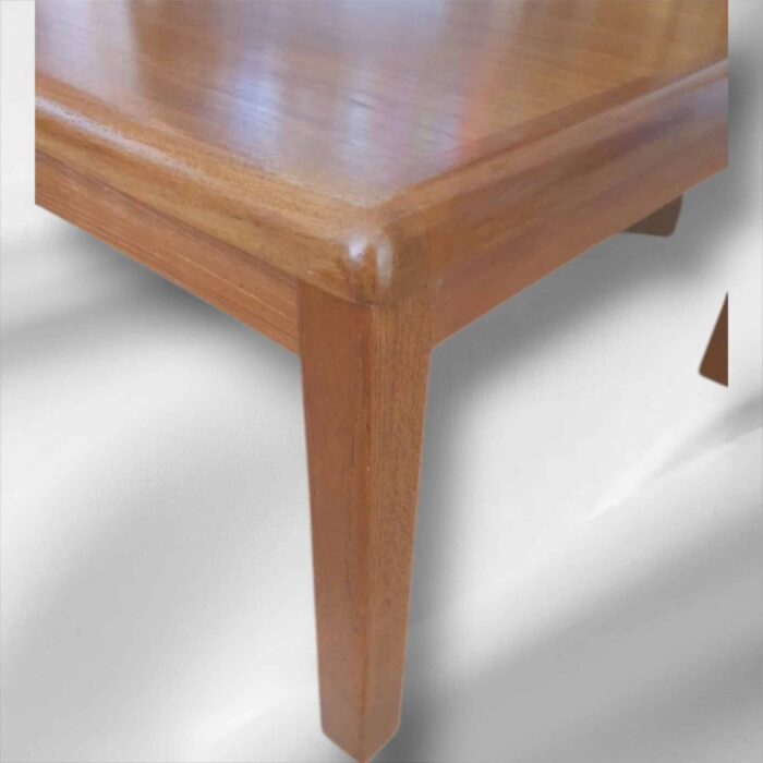 Mid-Century 1960s Danish Teak Hornback Mobel Fabric Glostrup Coffee Table - Image 3