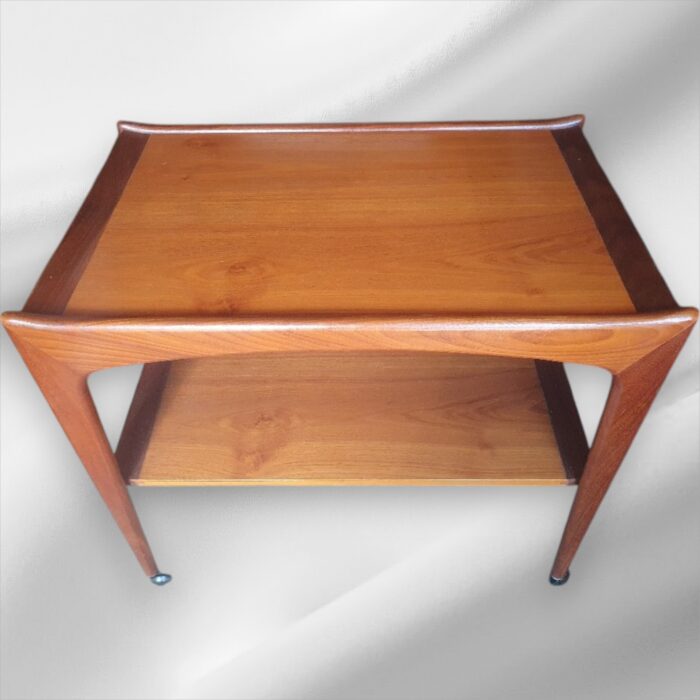 Danish Teak Mid-Century Drinks Trolley
