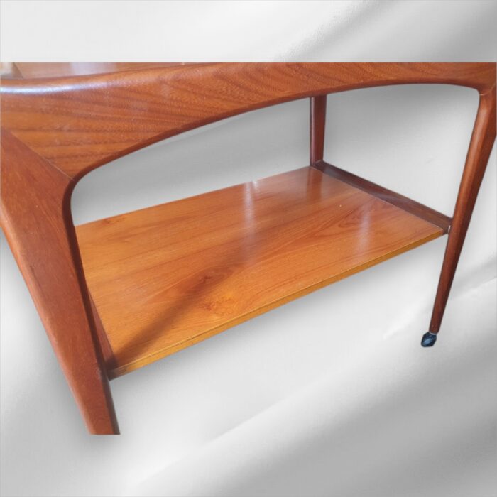 Danish Teak Mid-Century Drinks Trolley - Image 4