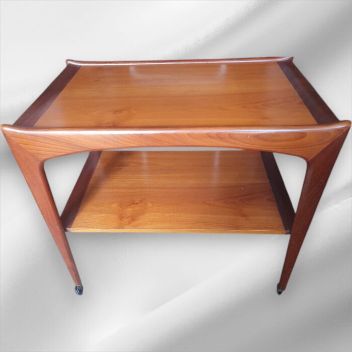 Danish Teak Mid-Century Drinks Trolley - Image 5