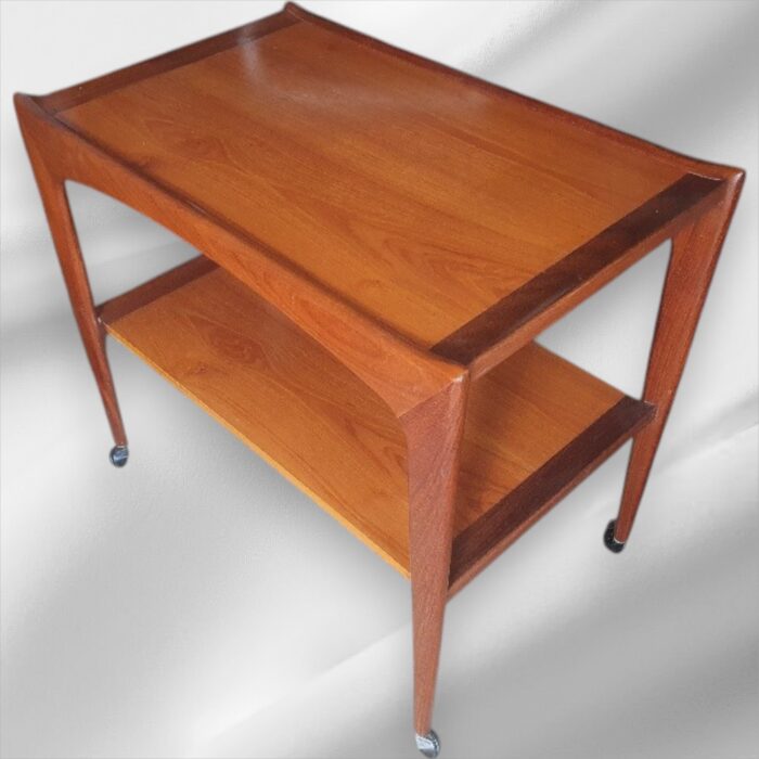 Danish Teak Mid-Century Drinks Trolley - Image 6