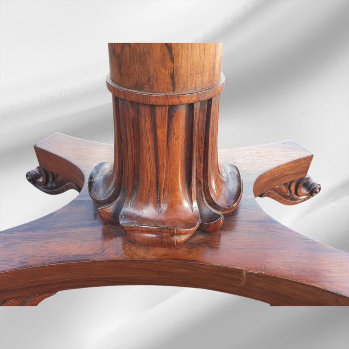 William IV Rosewood Card Table/Console Table - Image 4