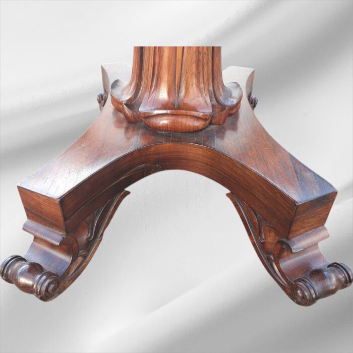 William IV Rosewood Card Table/Console Table - Image 5