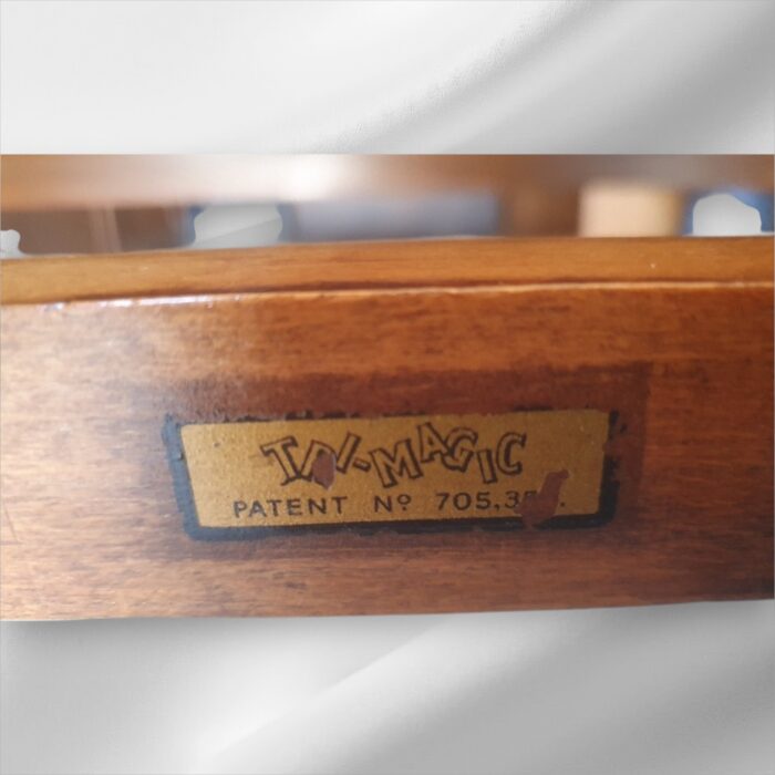 Mid-Century Tri-Magic Burr Walnut Metamorphic Drinks Trolley - Image 3