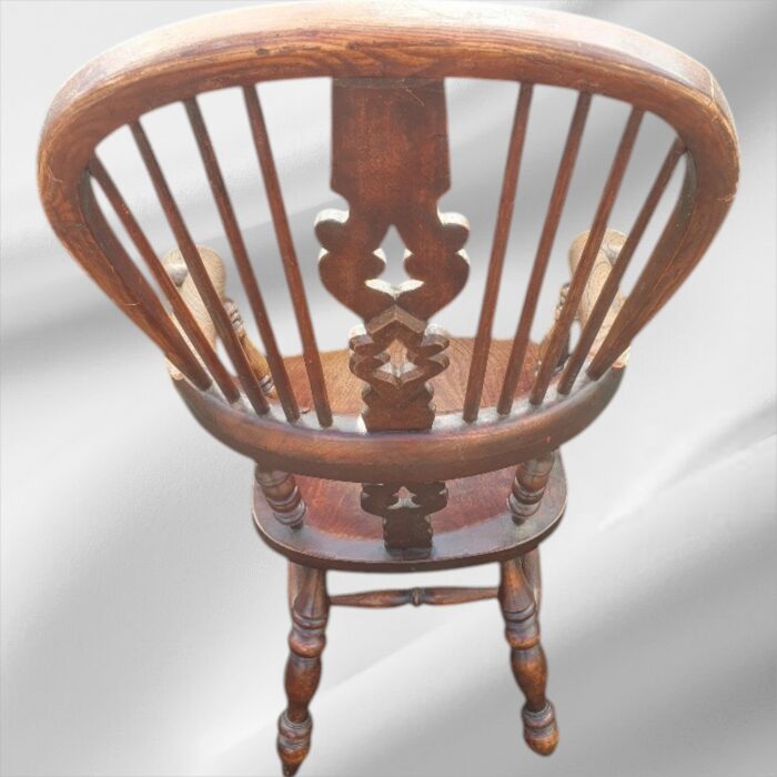 Original 19th Century Yorkshire Broad Arm Windsor Armchair Circa 1860s - Image 6