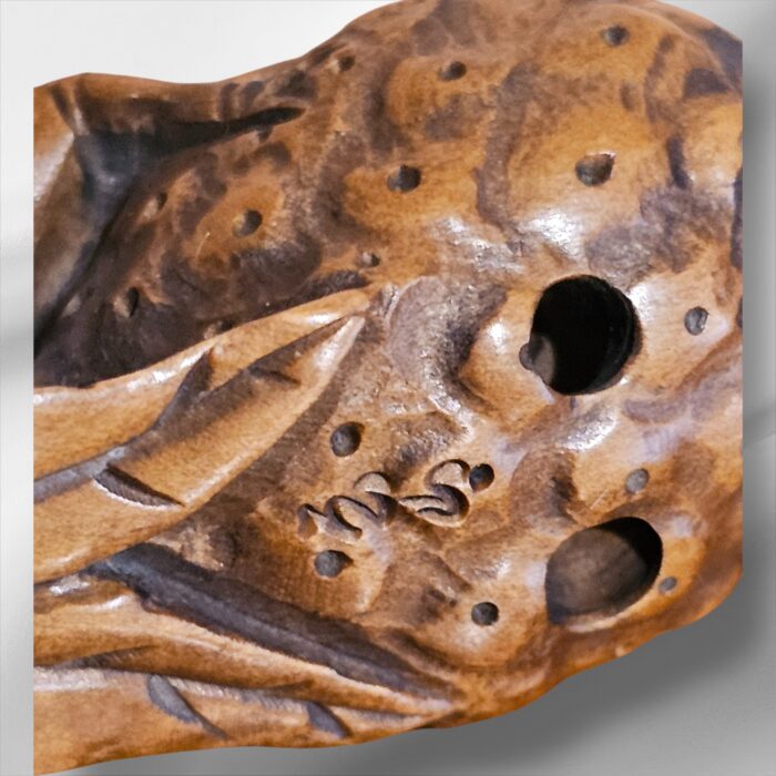Japanese Signed Hand Carved Cicadas Netsuke - Image 6