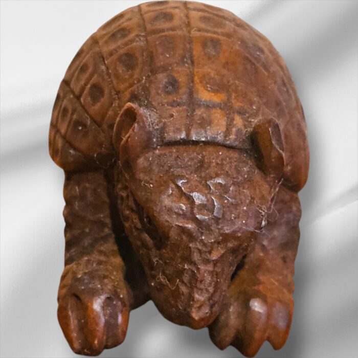 Japanese Signed Hand Carved Pangolin Netsuke - Image 4