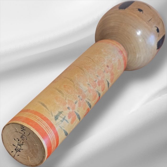 Small Traditional Vintage Japanese Signed Kokeshi Doll - Image 3