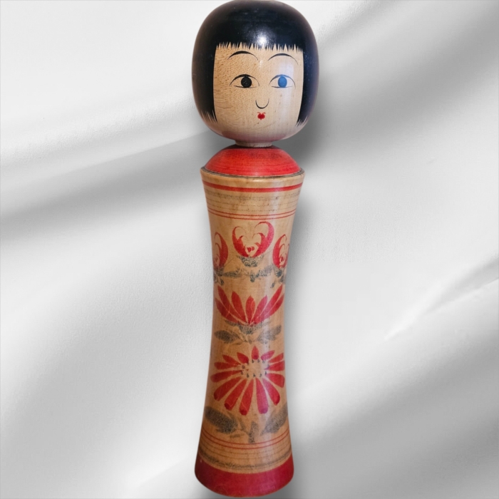 Traditional Vintage Japanese Signed Kokeshi Doll