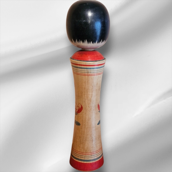 Traditional Vintage Japanese Signed Kokeshi Doll - Image 2